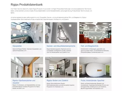 Rigips Produktdatenbank Rigips Produktdatenbank