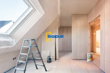 Verarbeitung von Rigidur Gipsfaserplatten an Wand, Decke und Dach Verarbeitung von Rigidur Gipsfaserplatten an Wand, Decke und Dach