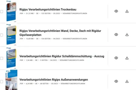 Rigips Verarbeitungsrichtlinien Rigips Verarbeitungsrichtlinien